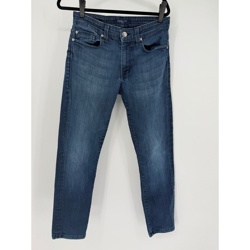 Fidelity Denim Torino Slim Fit Jeans Dark Wash Blue Women Size 32